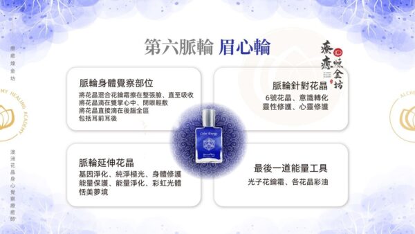 第六脈輪針對花晶:6號花晶、意識轉化、靈性修護、心靈修護
