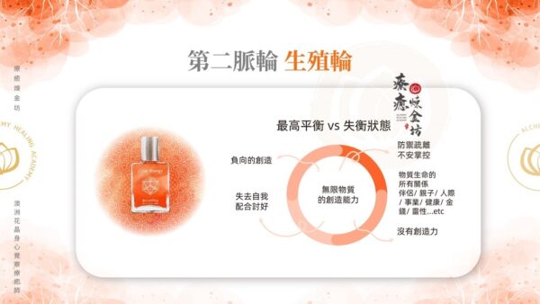 第二脈輪生殖輪的最高平衡:無限物質的創造能力。