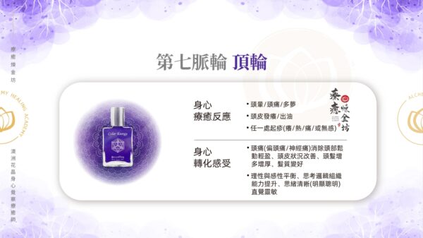 第七脈輪頂輪身心療癒反應:頭暈、頭皮發癢、身體任一處起疹