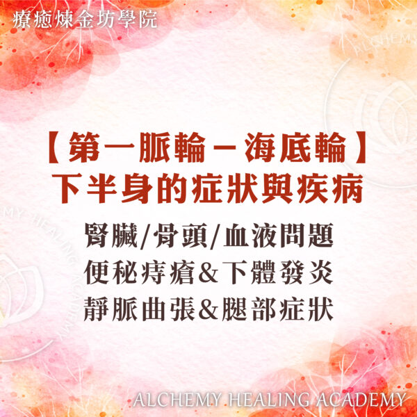 海底輪對應症狀與疾病
