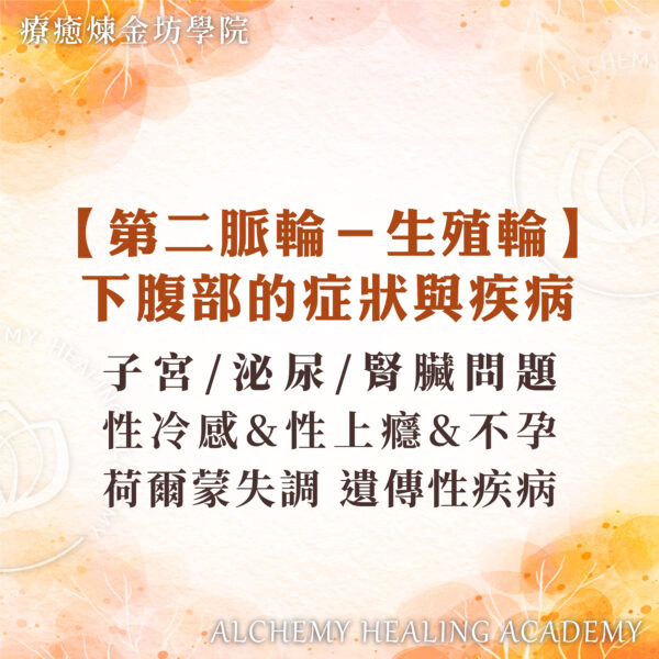 生殖輪對應症狀與疾病